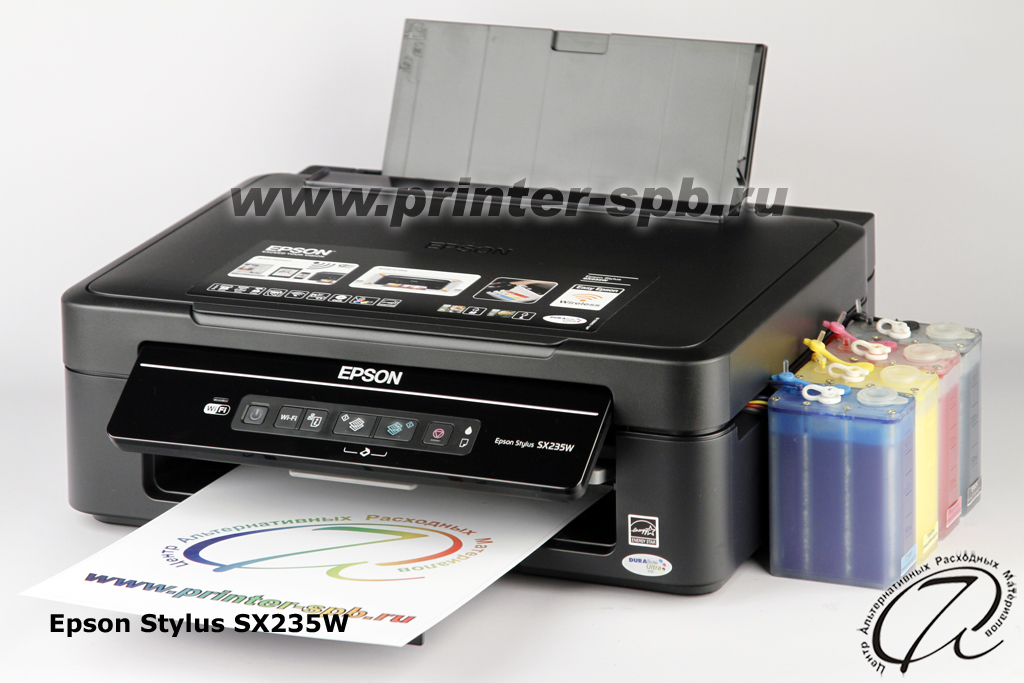 МФУ Epson Stylus SX235W с СНПЧ класса ПРЕМИУМ